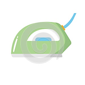 Iron flat icon design, ironing machine vector illustration, isolated on white background