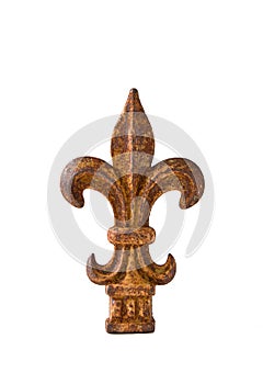 Iron Fleur-de-Lis Finial