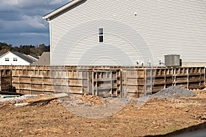 iron formwork for new plywood house