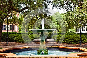Iron fountain in Savannah