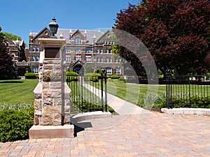 Iron gate by Moravian college