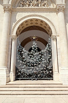 Iron Gate of St. Peter and St. Paul Basilica in Pecs Hungary