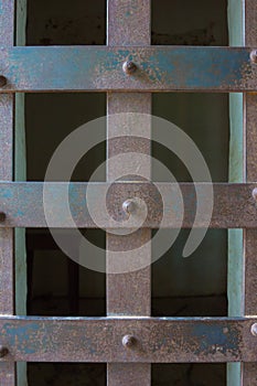 Iron Grate on Jail Cell Window