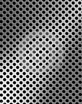 Iron grille surface