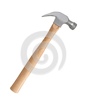 Iron hammer isolated on a white