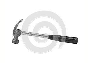 Iron hammer isolated on a white