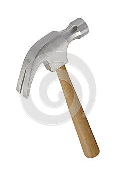 Iron hammer isolated on a white