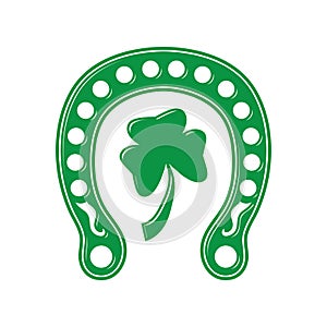 iron horseshoe. Vector illustration decorative design