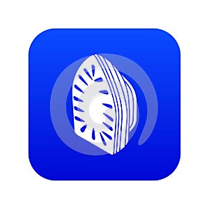 Iron icon blue vector