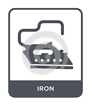 iron icon in trendy design style. iron icon isolated on white background. iron vector icon simple and modern flat symbol for web