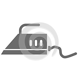 Iron Isolated Vector Icon for Sewing and Tailoring
