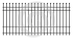 Iron lattice fence