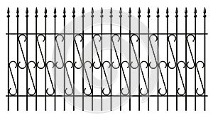 Iron lattice fence