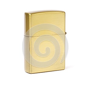 Iron lighter isolated on white background.