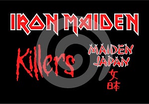 Iron Maiden 1981 Killers era logo.