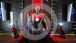 Iron man Head model at the Avengers experience