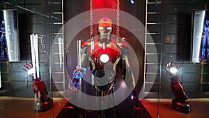 Iron man Head model at the Avengers experience