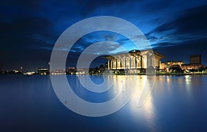 Iron mosque Putrajaya at blue hour