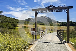 Iron Mountain Hiking Trail Head in Poway East San Diego County Inland Southern California