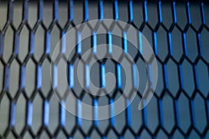 The iron net color blue for design background