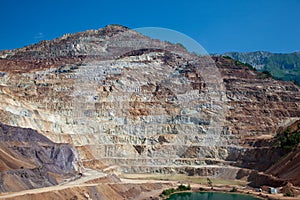 Iron ore open mine