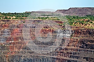 Iron ore opencast mine