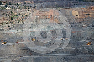 Iron ore opencast mining