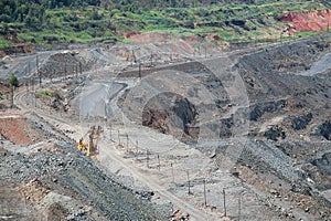 Iron ore opencast mining