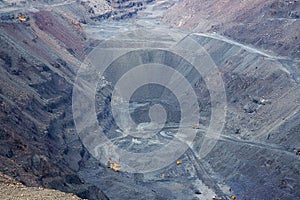 Iron ore opencast mining photo