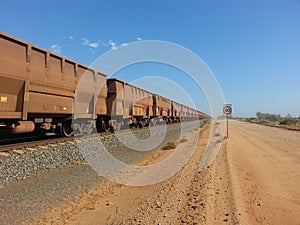 Iron Ore train Pilbara Australia