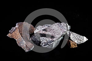 iron ores  rocks from which metallic iron is extracted  is generally found in the form of oxides  such as magnetite and hematite
