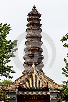 The Iron Pagoda of Kaifeng, Henan, China.