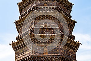The Iron Pagoda of Kaifeng, Henan, China. photo