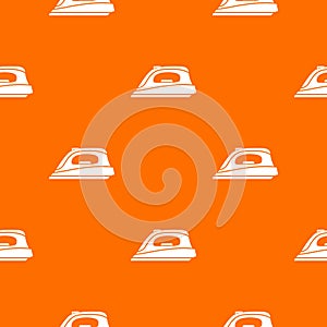 Iron pattern vector orange