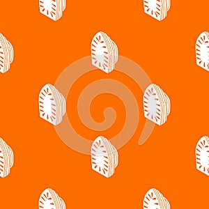 Iron pattern vector orange