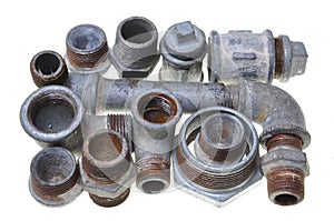 Iron pipe fittings for plumbing