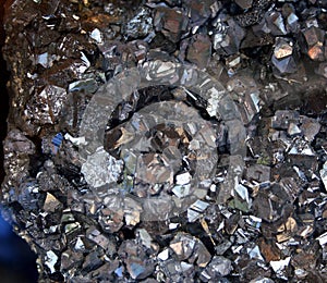 Iron pyrite crystal geologic