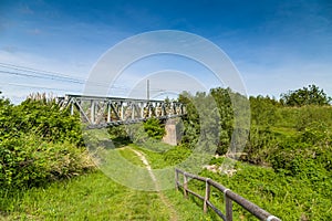 Iron railway bridge