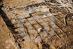 Iron reinforcement bars for construction