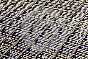 Iron rod at a construction site