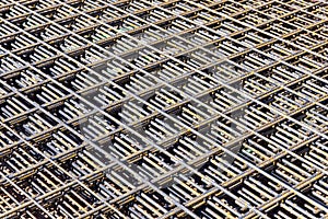 Iron rod at a construction site