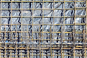 iron rod at a construction site