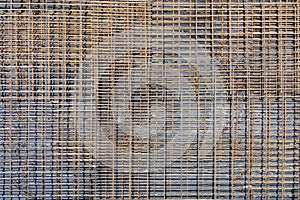 iron rod at a construction site