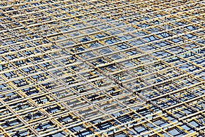 iron rod at a construction site