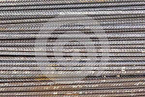 Iron rod at the construction site