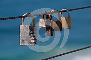 Iron rope with padlocks