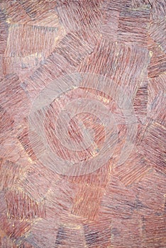 Iron rustic surface with brush lines on red
