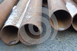 Iron rusty pipes