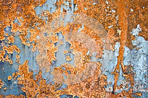 Iron sheet with rust