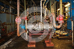 Iron shell-and-tube heat exchanger energy equipment for heating products cooling at the industrial refinery chemical petrochemical
